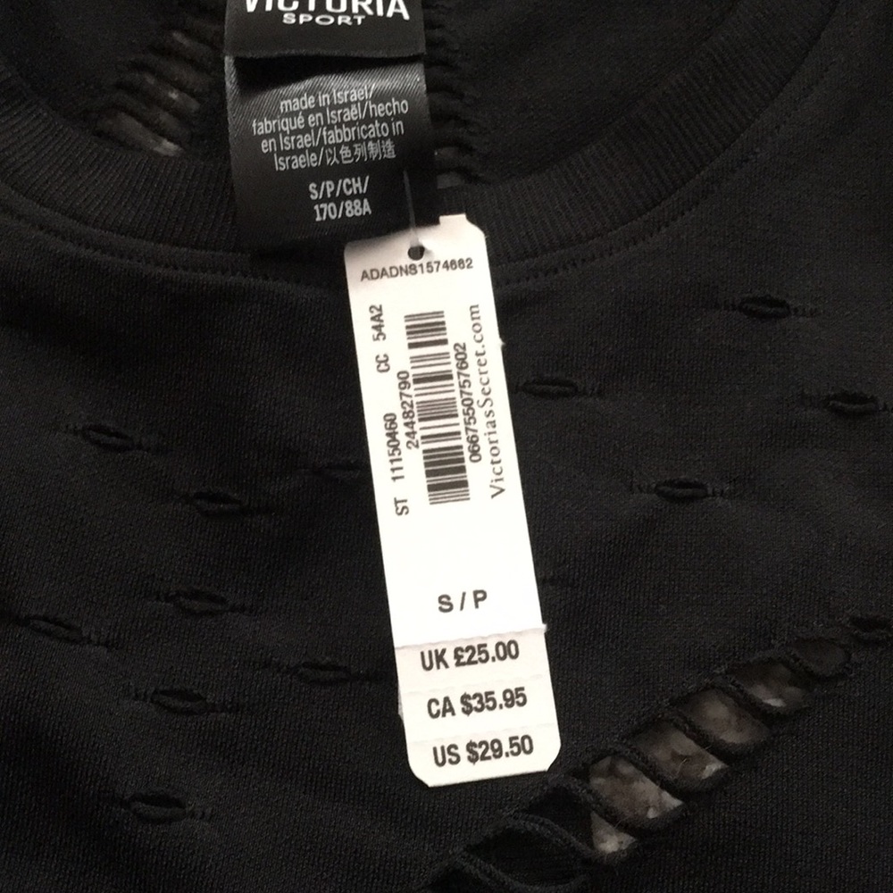 NWT Victoria’s Secret sport seamless black tank S - Picture 6 of 6